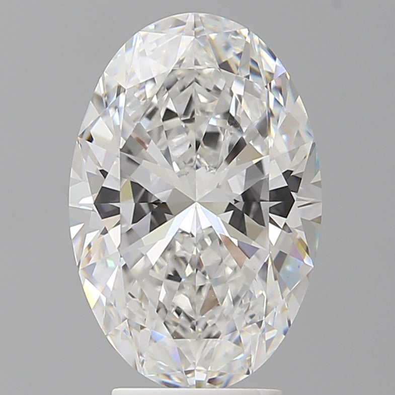 4.09 Carat Oval Shaped, Ideal Cut, E Color, VVS2 Clarity, IGI Certified Lab Grown Diamond