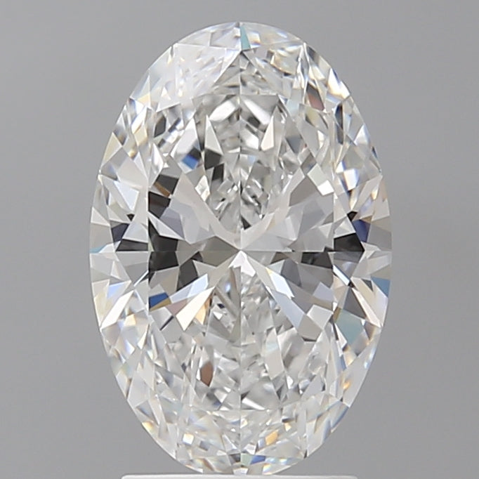2.55 Carat Oval Shaped, Ideal Cut, E Color, VVS2 Clarity, IGI Certified Lab Grown Diamond