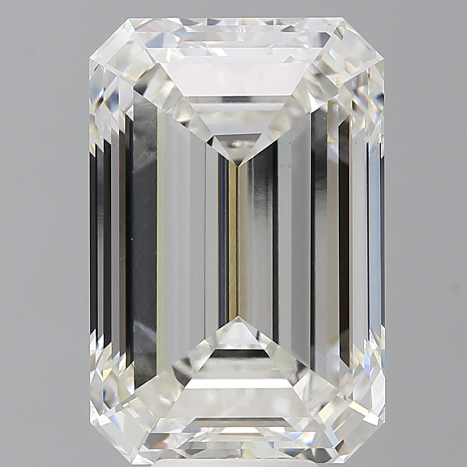 10.57 Carat Emerald Shaped, Excellent Cut, F Color, VVS2 Clarity, IGI Certified Lab Grown Diamond