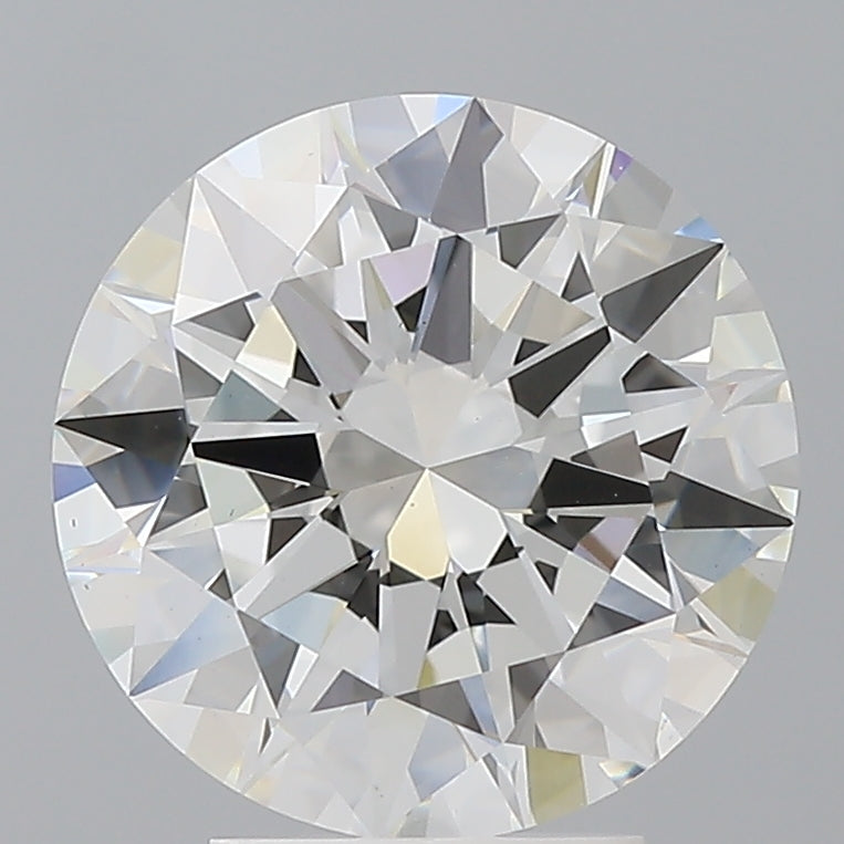 4.03 Carat Round Shaped, Excellent Cut, F Color, VS1 Clarity, IGI Certified Lab Grown Diamond