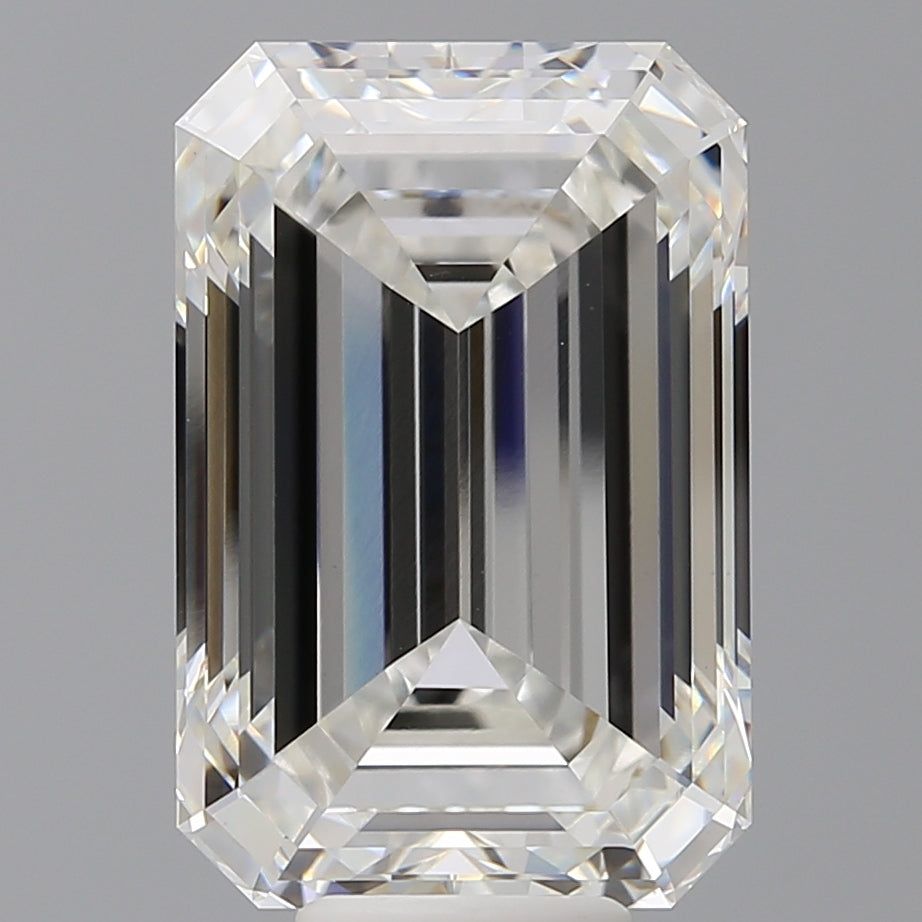 10.57 Carat Emerald Shaped, Ideal Cut, F Color, VVS2 Clarity, IGI Certified Lab Grown Diamond