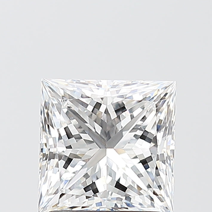 2.06 Carat Princess Shaped, Excellent Cut, E Color, VVS1 Clarity, IGI Certified Lab Grown Diamond