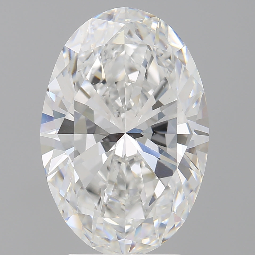 4.05 Carat Oval Shaped, Ideal Cut, E Color, VVS2 Clarity, IGI Certified Lab Grown Diamond