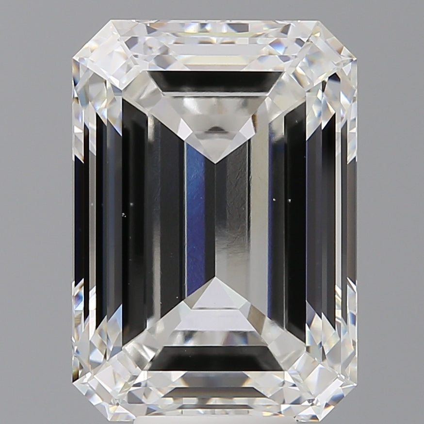 10.50 Carat Emerald Shaped, Ideal Cut, F Color, VS1 Clarity, IGI Certified Lab Grown Diamond
