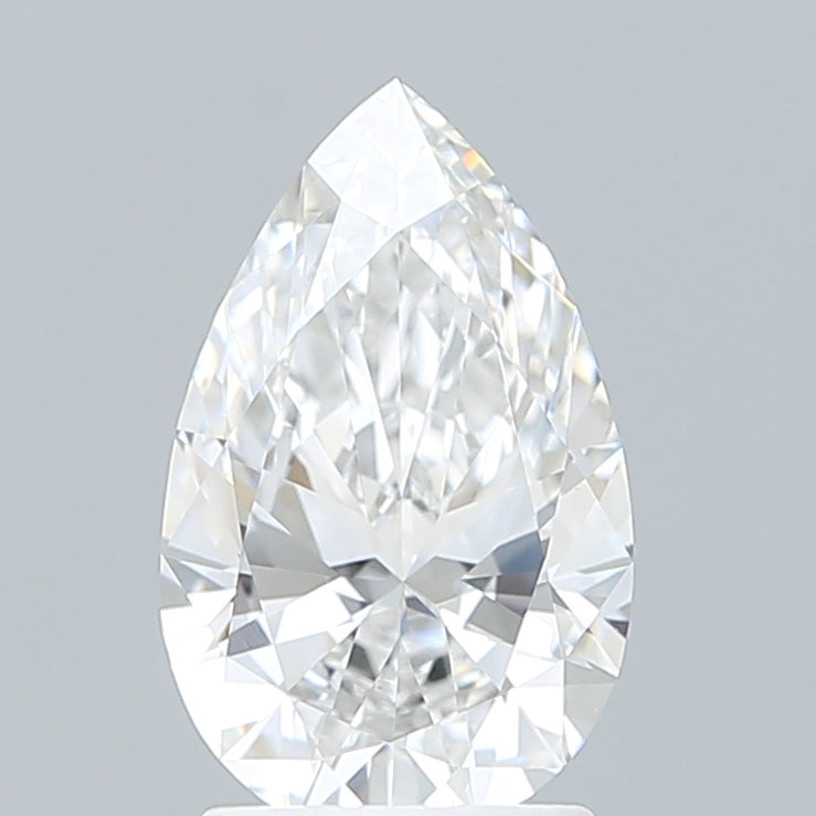 1.90 Carat Pear Shaped, Ideal Cut, E Color, VVS2 Clarity, IGI Certified Lab Grown Diamond