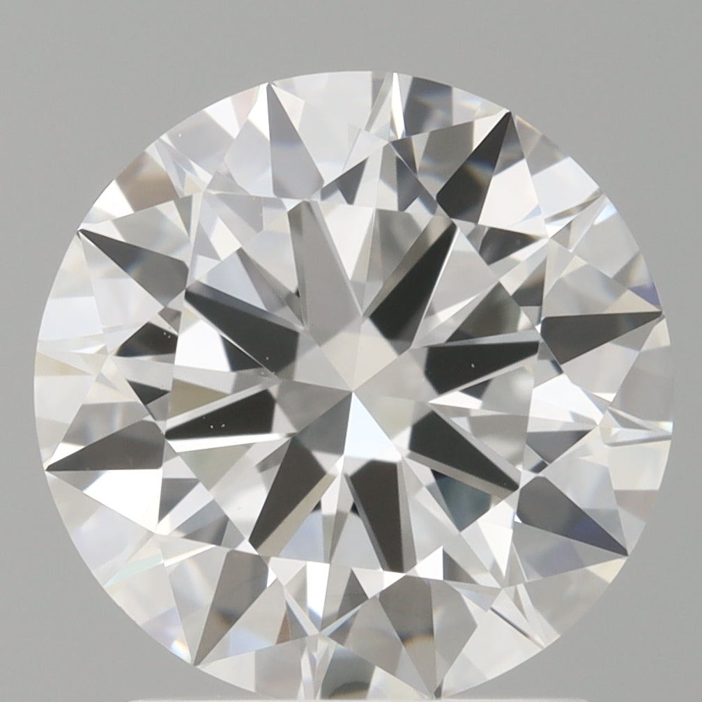2.00 Carat Round Shaped, Excellent Cut, D Color, VVS2 Clarity, IGI Certified Lab Grown Diamond