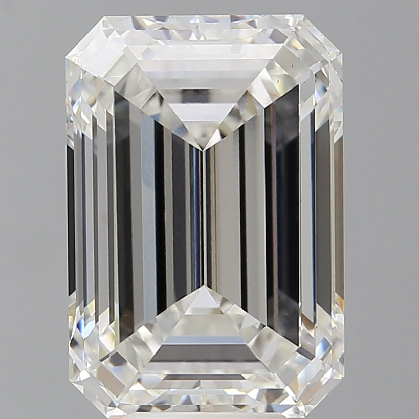 8.10 Carat Emerald Shaped, Ideal Cut, F Color, VS1 Clarity, IGI Certified Lab Grown Diamond
