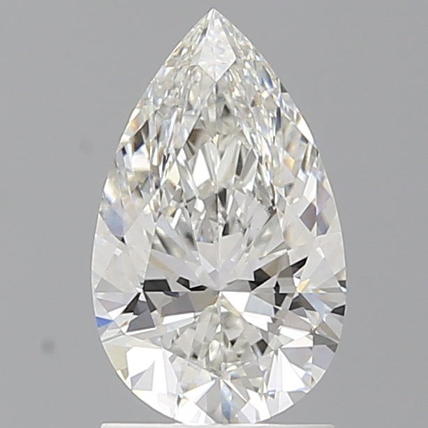 1.58 Carat Pear Shaped, Ideal Cut, F Color, VVS2 Clarity, IGI Certified Lab Grown Diamond