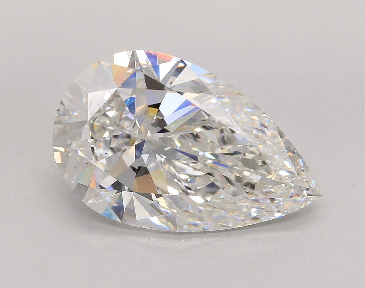 11.09 Carat Pear Shaped, Ideal Cut, E Color, VS1 Clarity, IGI Certified Lab Grown Diamond