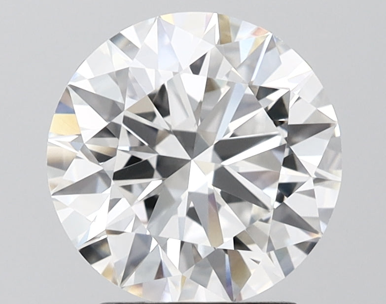 2.52 Carat Round Shaped, Excellent Cut, F Color, VVS2 Clarity, IGI Certified Lab Grown Diamond