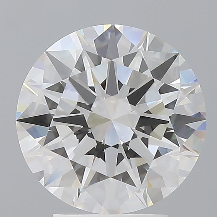 3.53 Carat Round Shaped, Excellent Cut, F Color, VVS2 Clarity, IGI Certified Lab Grown Diamond