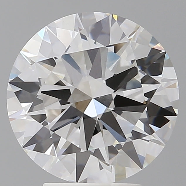 4.04 Carat Round Shaped, Excellent Cut, F Color, VVS2 Clarity, IGI Certified Lab Grown Diamond
