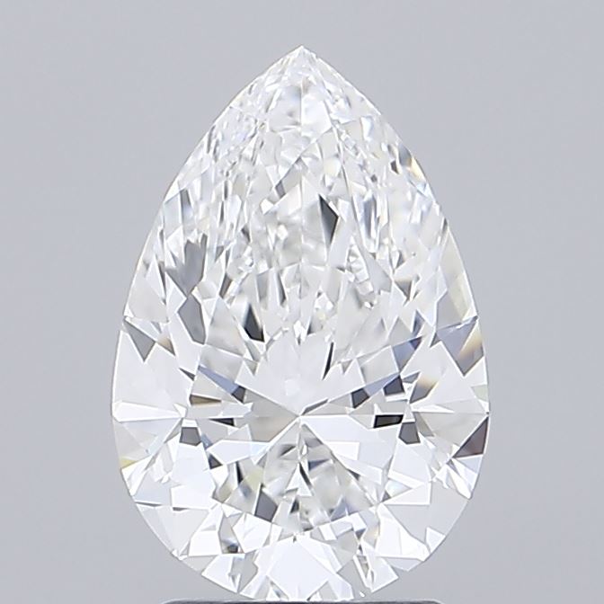 2.44 Carat Pear Shaped, Ideal Cut, D Color, VVS1 Clarity, IGI Certified Lab Grown Diamond