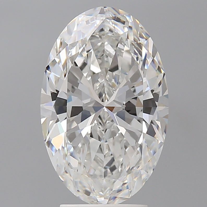 4.09 Carat Oval Shaped, Ideal Cut, E Color, VVS2 Clarity, IGI Certified Lab Grown Diamond