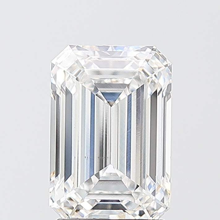 2.07 Carat Emerald Shaped, Ideal Cut, E Color, VS1 Clarity, IGI Certified Lab Grown Diamond