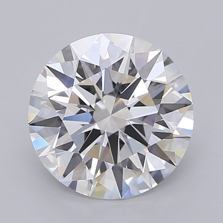 3.04 Carat Round Shaped, Ideal Cut, D Color, VVS2 Clarity, IGI Certified Lab Grown Diamond
