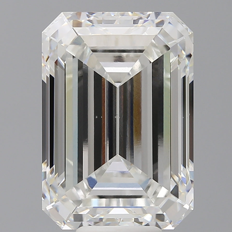 10.53 Carat Emerald Shaped, Ideal Cut, F Color, VS1 Clarity, IGI Certified Lab Grown Diamond