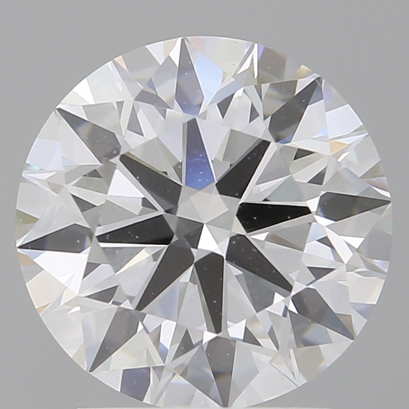 2.52 Carat Round Shaped, Ideal Cut, E Color, VS2 Clarity, IGI Certified Lab Grown Diamond