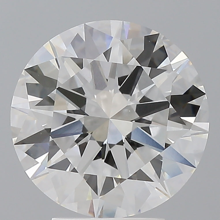 4.03 Carat Round Shaped, Excellent Cut, F Color, VVS2 Clarity, IGI Certified Lab Grown Diamond