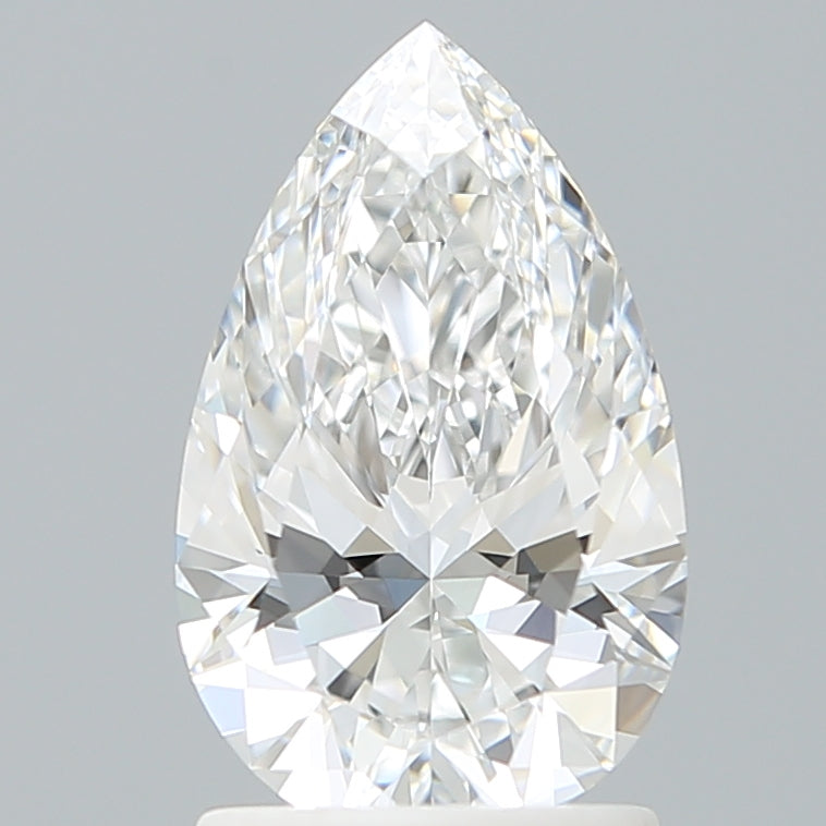 1.60 Carat Pear Shaped, Ideal Cut, E Color, VVS1 Clarity, IGI Certified Lab Grown Diamond