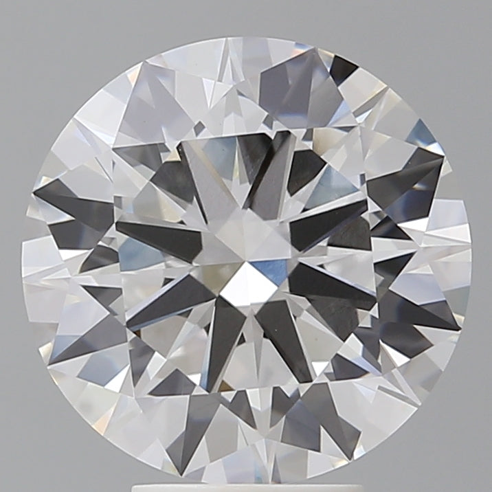 5.56 Carat Round Shaped, Excellent Cut, E Color, VVS2 Clarity, IGI Certified Lab Grown Diamond