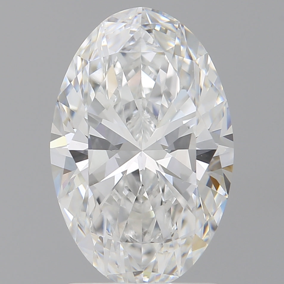 2.10 Carat Oval Shaped, Ideal Cut, E Color, VVS2 Clarity, IGI Certified Lab Grown Diamond