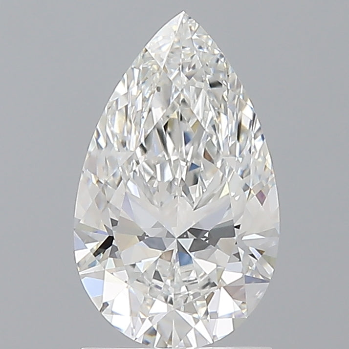 1.52 Carat Pear Shaped, Ideal Cut, E Color, VVS2 Clarity, IGI Certified Lab Grown Diamond