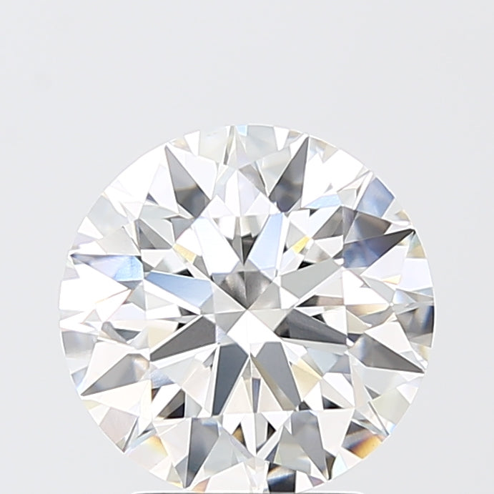 3.09 Carat Round Shaped, Ideal Cut, F Color, VVS2 Clarity, IGI Certified Lab Grown Diamond