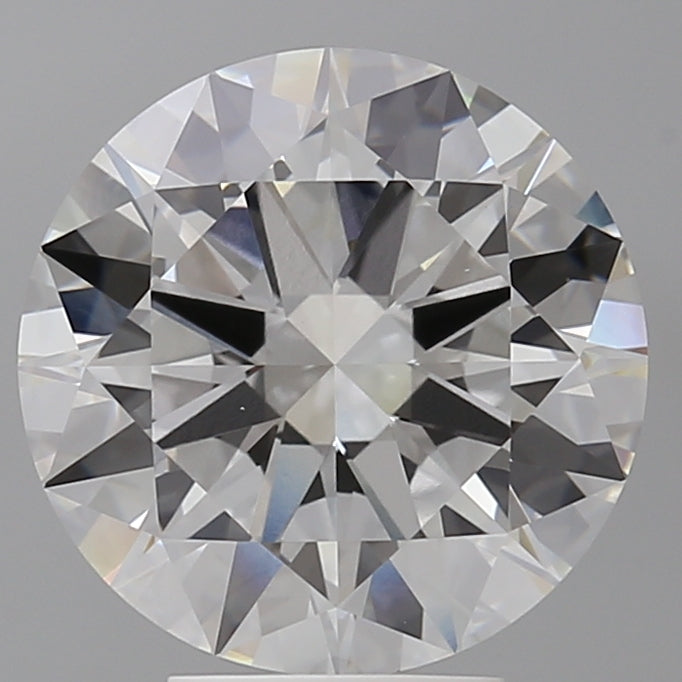 5.01 Carat Round Shaped, Excellent Cut, F Color, VVS2 Clarity, IGI Certified Lab Grown Diamond