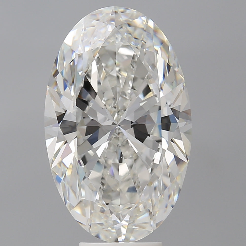 7.59 Carat Oval Shaped, Ideal Cut, F Color, VVS2 Clarity, IGI Certified Lab Grown Diamond