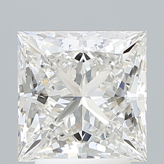 3.10 Carat Princess Shaped, Ideal Cut, F Color, VVS2 Clarity, IGI Certified Lab Grown Diamond