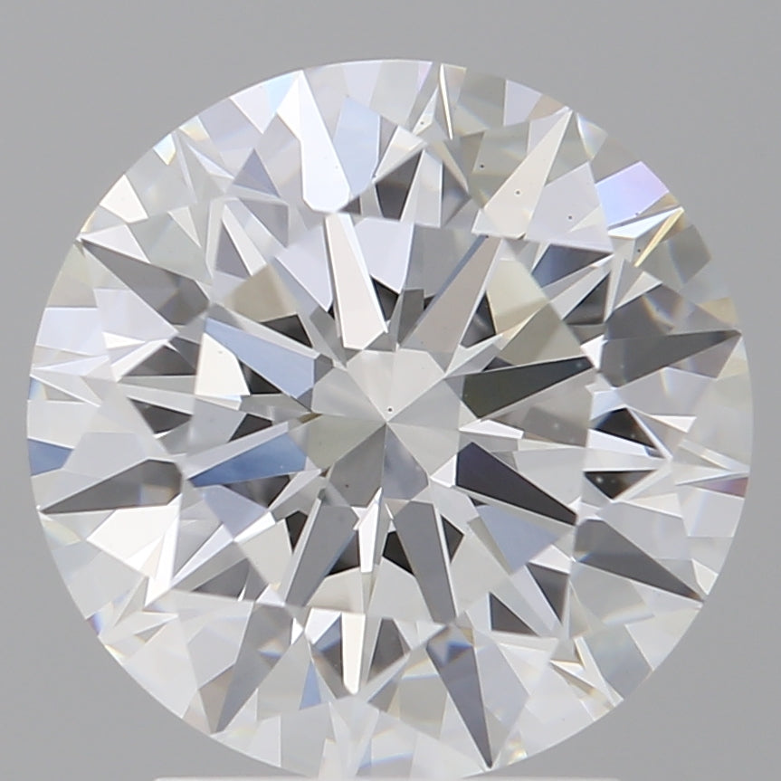 3.03 Carat Round Shaped, Ideal Cut, E Color, VVS2 Clarity, IGI Certified Lab Grown Diamond