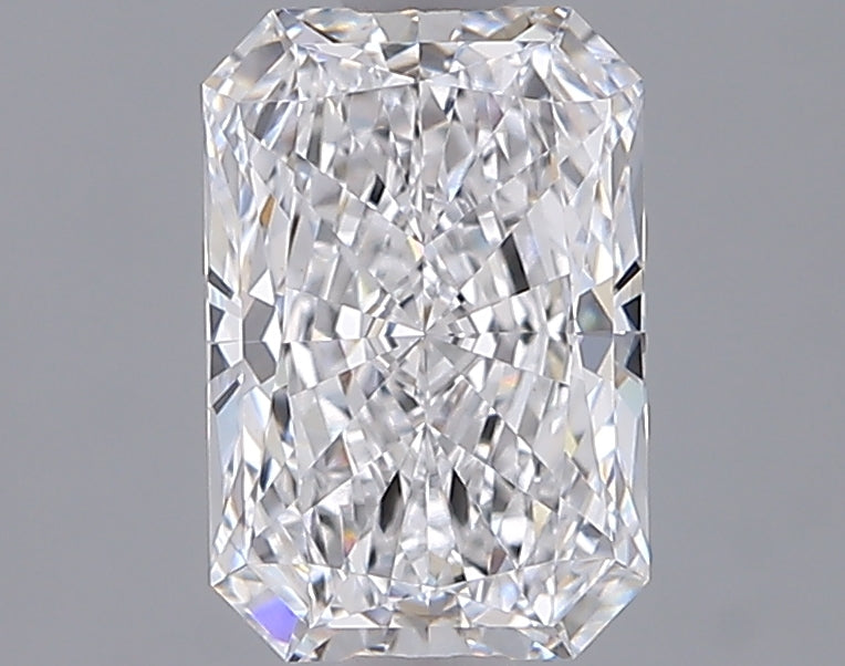 1.57 Carat Radiant Shaped, Ideal Cut, D Color, VVS2 Clarity, IGI Certified Lab Grown Diamond