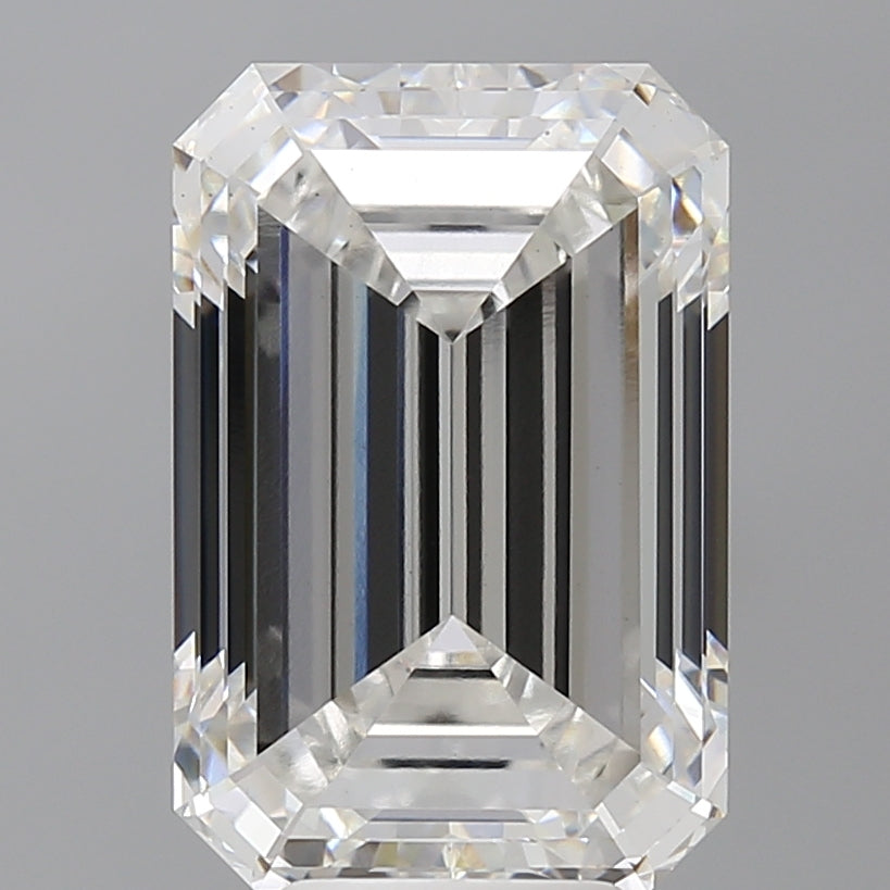 7.10 Carat Emerald Shaped, Ideal Cut, F Color, VS1 Clarity, IGI Certified Lab Grown Diamond