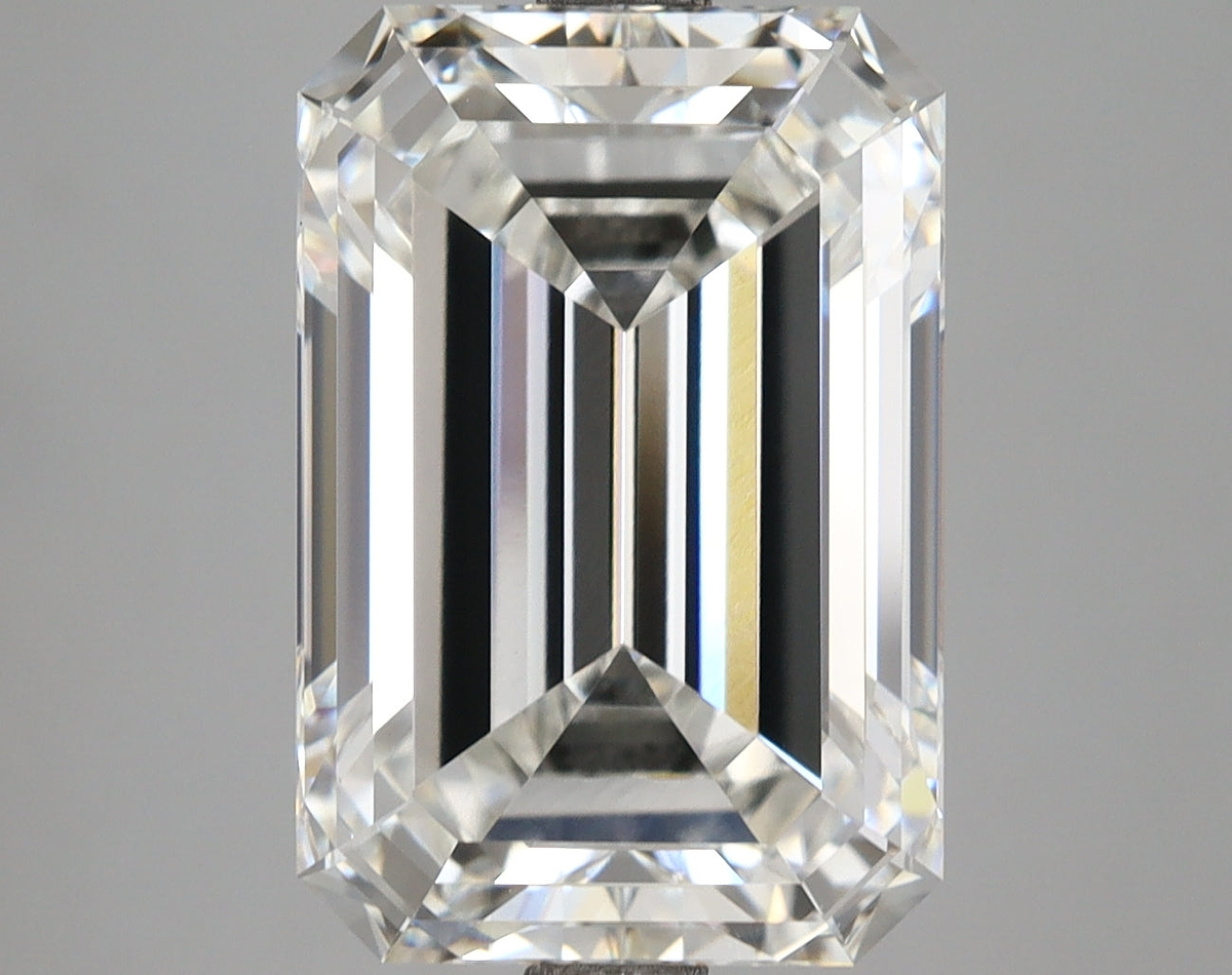 8.03 Carat Emerald Shaped, Ideal Cut, F Color, VS1 Clarity, IGI Certified Lab Grown Diamond