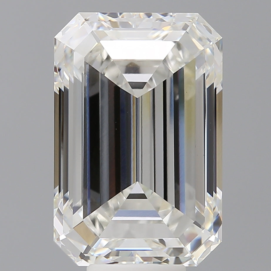 10.60 Carat Emerald Shaped, Ideal Cut, F Color, VVS2 Clarity, IGI Certified Lab Grown Diamond