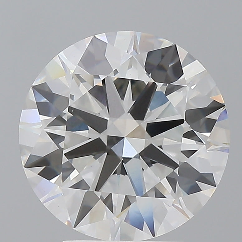 4.03 Carat Round Shaped, Ideal Cut, F Color, VVS2 Clarity, IGI Certified Lab Grown Diamond