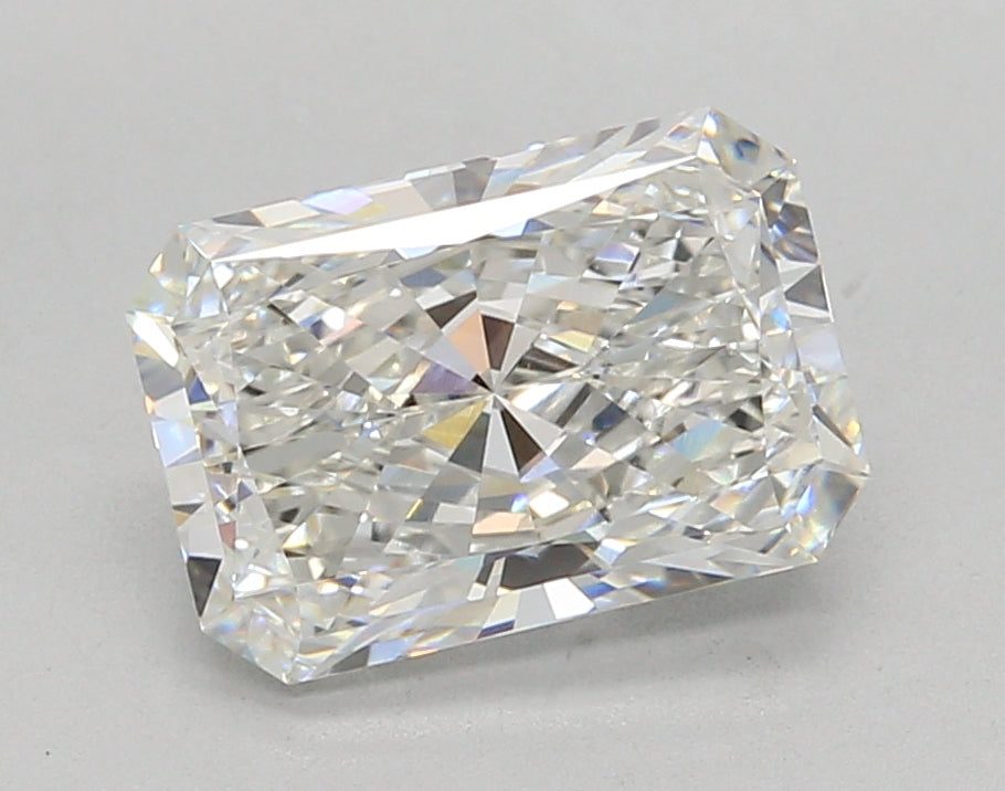 3.05 Carat Radiant Shaped, Ideal Cut, F Color, VS1 Clarity, IGI Certified Lab Grown Diamond