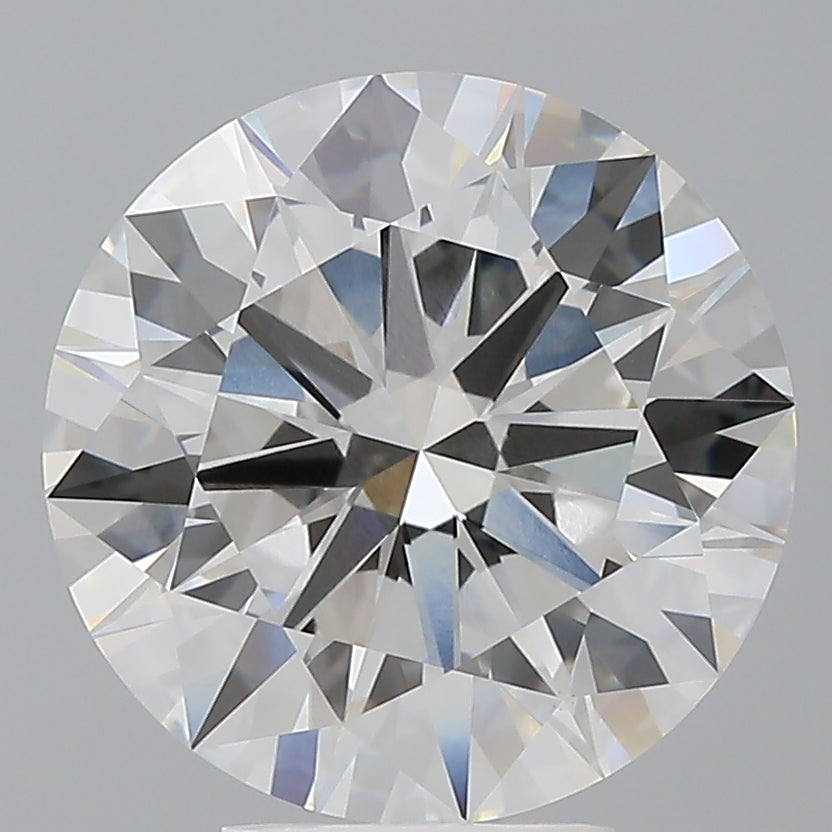5.54 Carat Round Shaped, Ideal Cut, F Color, VVS2 Clarity, IGI Certified Lab Grown Diamond