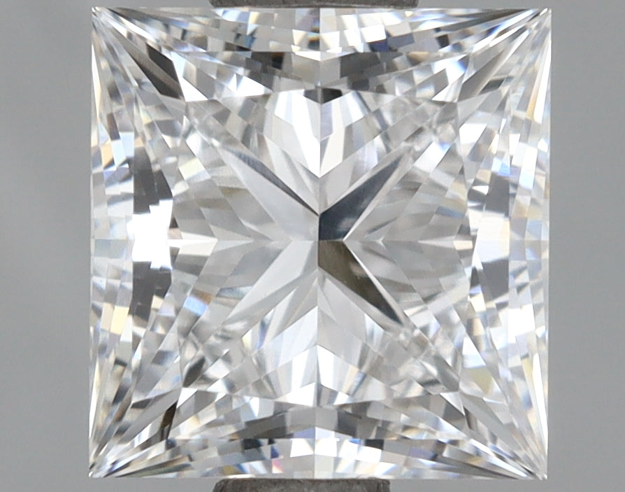 1.82 Carat Princess Shaped, Ideal Cut, E Color, VVS1 Clarity, IGI Certified Lab Grown Diamond