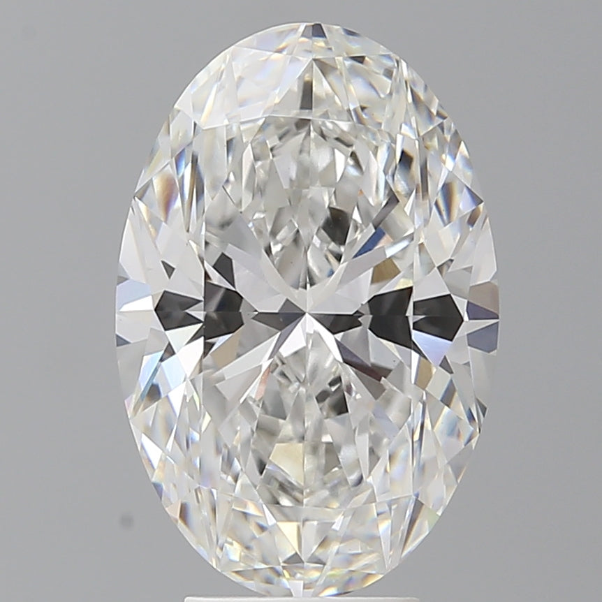 5.57 Carat Oval Shaped, Excellent Cut, F Color, VVS2 Clarity, IGI Certified Lab Grown Diamond