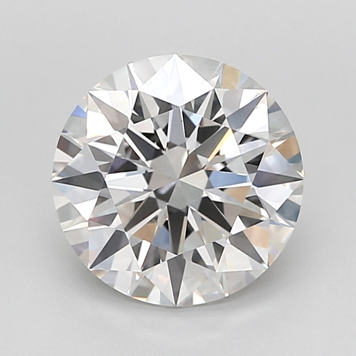 2.55 Carat Round Shaped, Ideal Cut, F Color, VS1 Clarity, IGI Certified Lab Grown Diamond