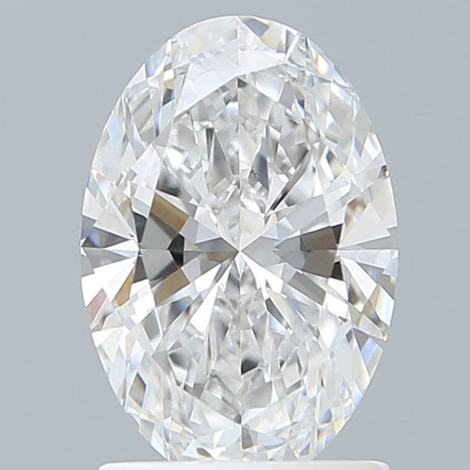 1.54 Carat Oval Shaped, Ideal Cut, D Color, VS1 Clarity, IGI Certified Lab Grown Diamond