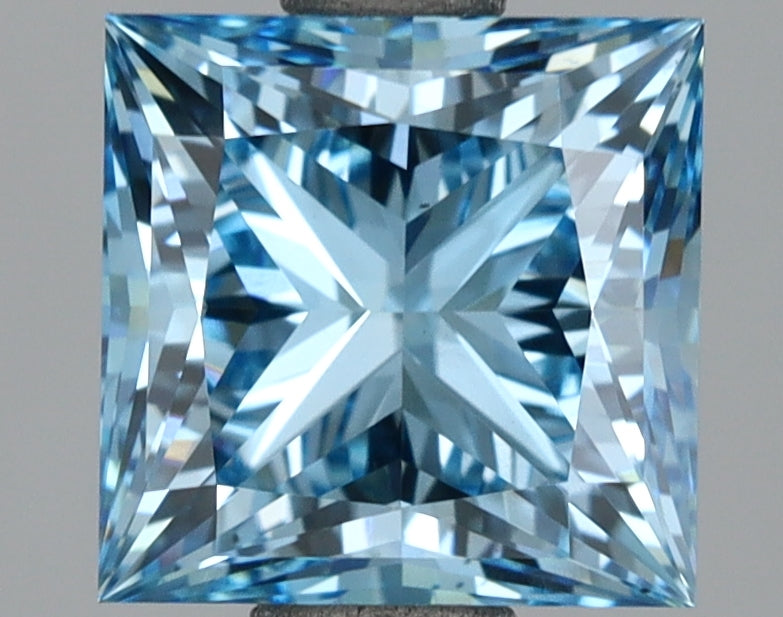 2.05 Carat Princess Shaped, Ideal Cut, VS2 Clarity, IGI Certified Lab Grown Diamond