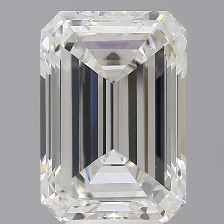 5.58 Carat Emerald Shaped, Excellent Cut, F Color, VVS2 Clarity, IGI Certified Lab Grown Diamond