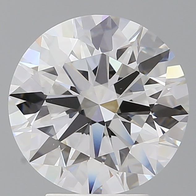 4.09 Carat Round Shaped, Ideal Cut, E Color, VVS2 Clarity, IGI Certified Lab Grown Diamond