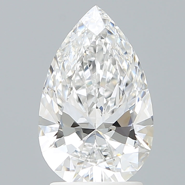 2.10 Carat Pear Shaped, Ideal Cut, D Color, VVS2 Clarity, IGI Certified Lab Grown Diamond