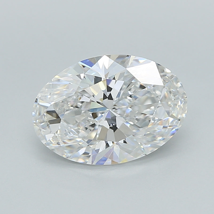 2.04 Carat Oval Shaped, Ideal Cut, D Color, VVS2 Clarity, IGI Certified Lab Grown Diamond