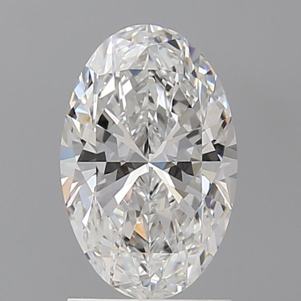 1.58 Carat Oval Shaped, Ideal Cut, D Color, VVS2 Clarity, IGI Certified Lab Grown Diamond