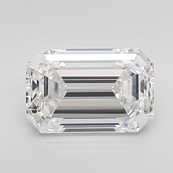 1.59 Carat Emerald Shaped, Ideal Cut, D Color, IF Clarity, IGI Certified Lab Grown Diamond